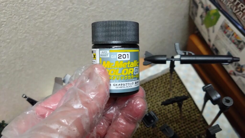 ハセガワ（Hasegawa）の1/72 VF-1 ストライクガウォークバルキリーを作成します。⑨エアブラシでグラデーション塗装、黒立ち上げ塗装を楽しむ。その２の画像