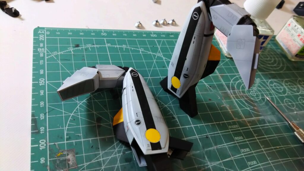 ハセガワ（Hasegawa）の1/72 VF-1 ストライクガウォークバルキリー、今回の最終組み立てで完成ですの画像