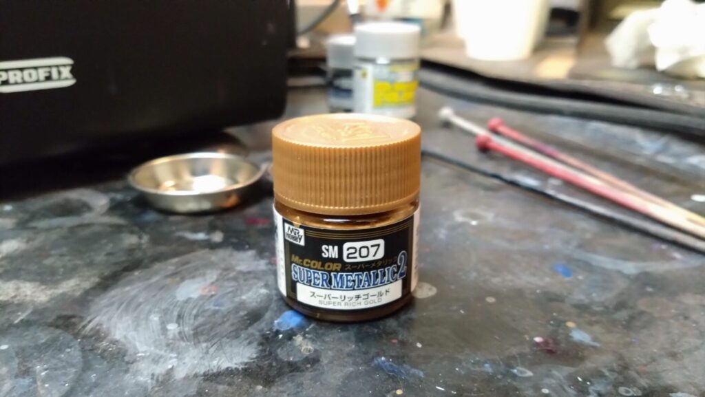 MG 1/100 ナラティブガンダム C装備 Ver.Kaを塗装作成します。⑧サイコフレームをギラっと塗装したいので下地にシルバーを塗る。（機動戦士ガンダムNT）の画像
