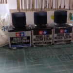 MG 1/100 ナラティブガンダム C装備 Ver.Kaを塗装作成します。⑨スミ入れをして輪郭を際立てます。（機動戦士ガンダムNT）の画像