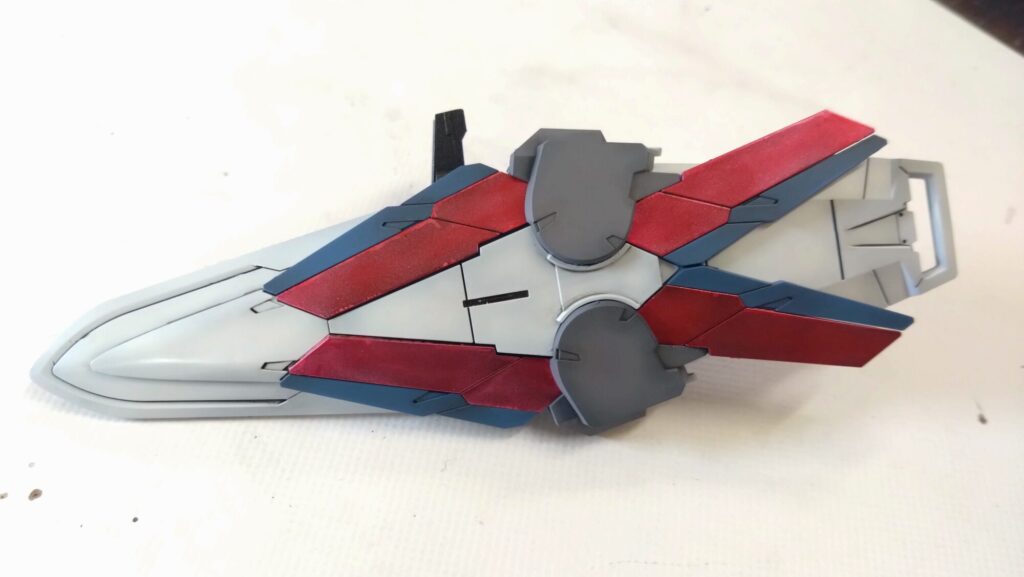 MG 1/100 ナラティブガンダム C装備 Ver.Kaを塗装作成します。⑩水転写式デカール貼り付けは、組み立ての前後どちらにしてますか？（機動戦士ガンダムNT）の画像