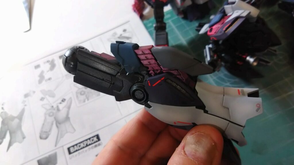 MG 1/100 ナラティブガンダム C装備 Ver.Kaを塗装作成します。⑫つや消しや半つや、パールコートで仕上げます。（機動戦士ガンダムNT）の画像