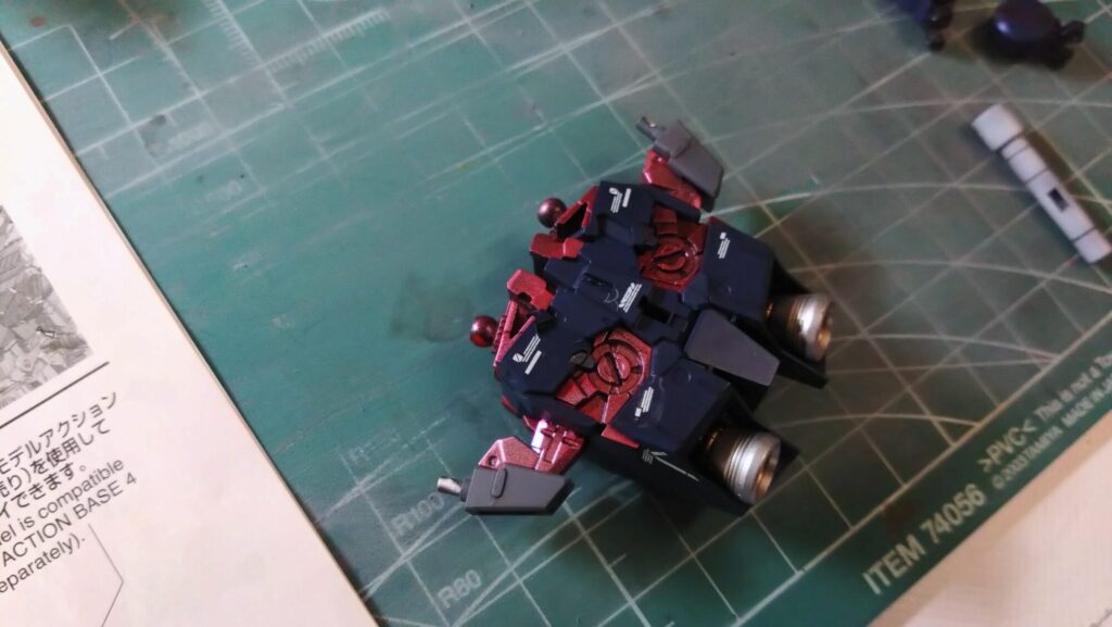 MG 1/100 ナラティブガンダム C装備 Ver.Kaを塗装作成します。⑫つや消しや半つや、パールコートで仕上げます。（機動戦士ガンダムNT）の画像