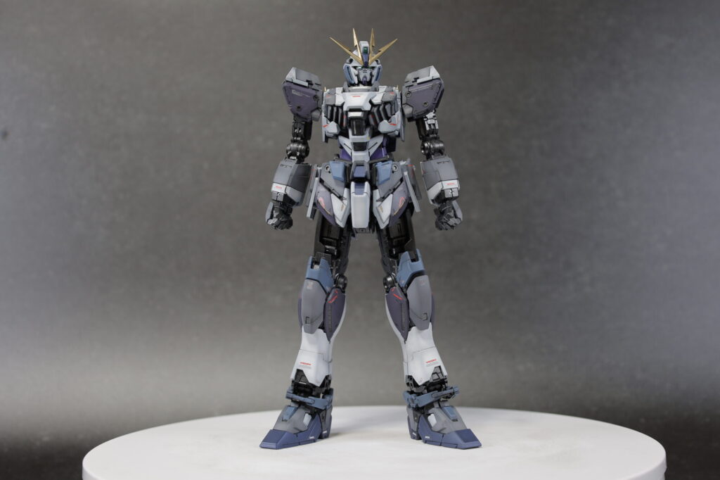 MG 1/100 ナラティブガンダム C装備 Ver.Kaを塗装作成します。⑬ナラティブガンダム完成編。ユニコーン、νガンダムと並べてみますの画像