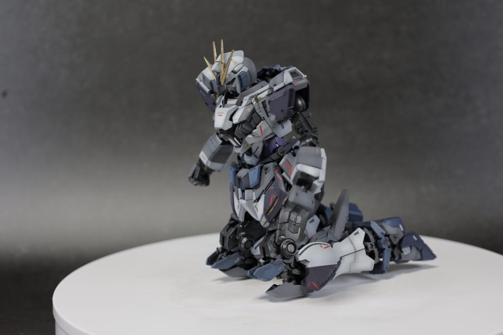 MG 1/100 ナラティブガンダム C装備 Ver.Kaを塗装作成します。⑬ナラティブガンダム完成編。ユニコーン、νガンダムと並べてみますの画像