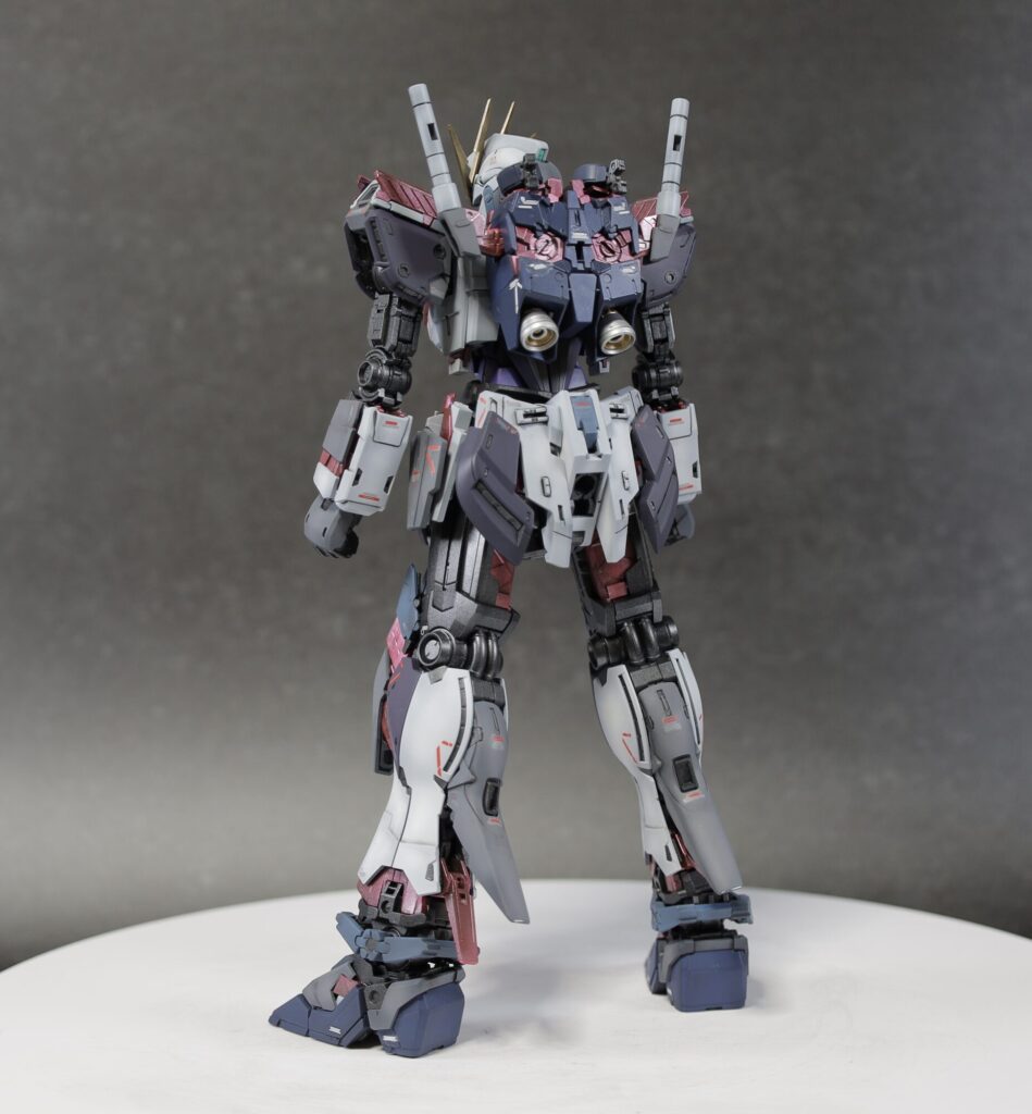 MG 1/100 ナラティブガンダム C装備 Ver.Kaを塗装作成します。⑬ナラティブガンダム完成編。ユニコーン、νガンダムと並べてみますの画像