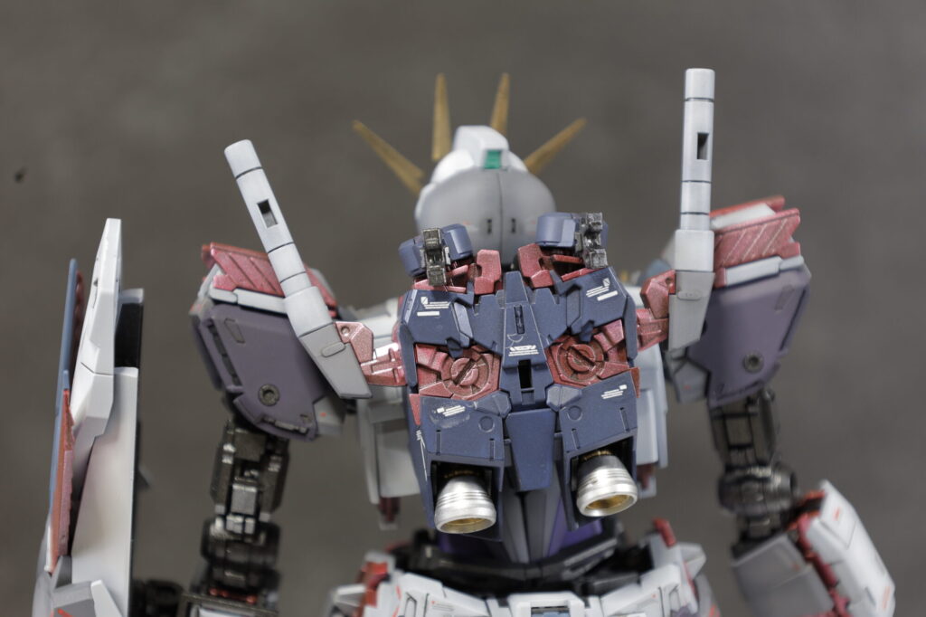 MG 1/100 ナラティブガンダム C装備 Ver.Kaを塗装作成します。⑬ナラティブガンダム完成編。ユニコーン、νガンダムと並べてみますの画像