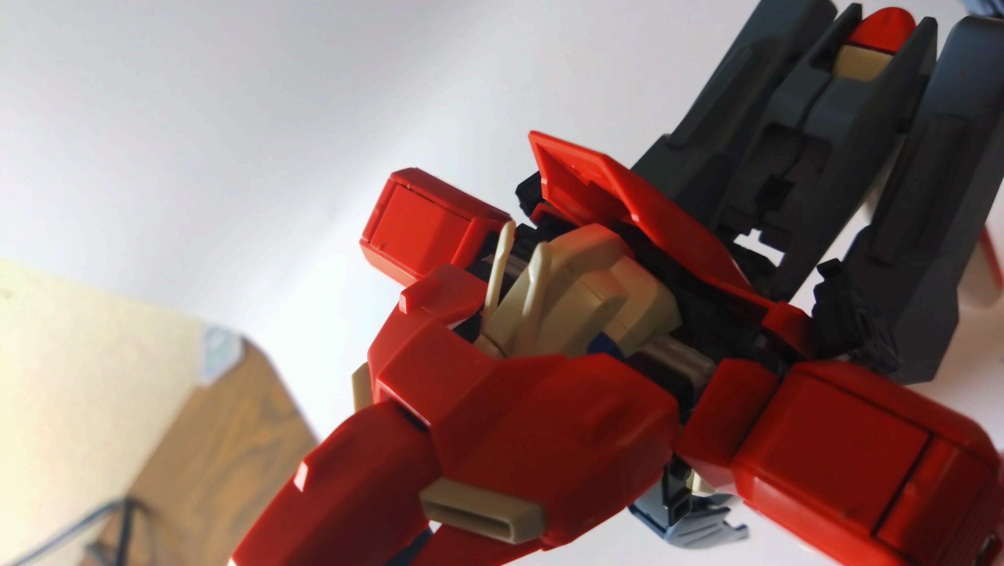 中古MGゼータプラスC1型のフレーム改造②、ウェーブ・ライダーに変形できるように内部フレームを改造しますの画像