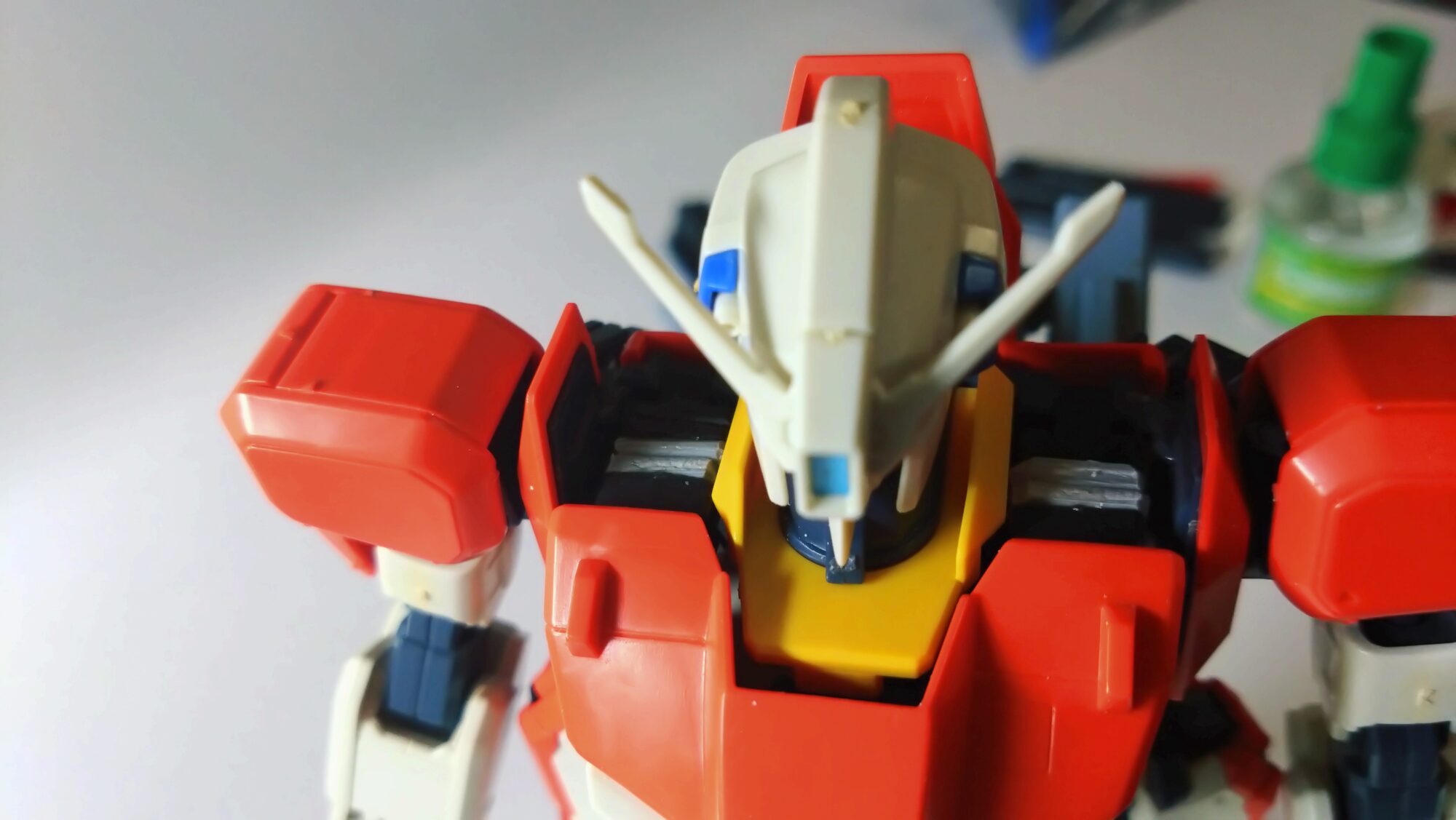 中古MGゼータプラスC1型のフレーム改造②、ウェーブ・ライダーに変形できるように内部フレームを改造しますの画像